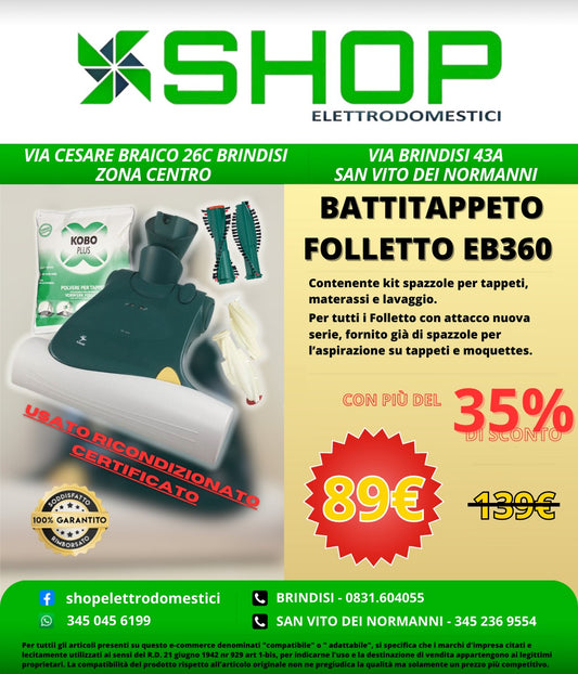 SHOP Elettrodomestici - Battitappeto Folletto EB360